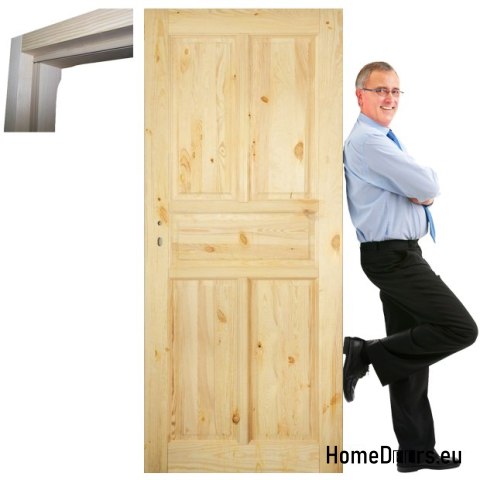 Porte complète en pin avec cadre Stolgen SK7 60/70/80/90 L P Porte complète en pin avec cadre Stolgen SK7 60/70/80/90 L P