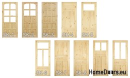 Portes en pin plein cadre Stolgen SK3 60/70/80/90 L P