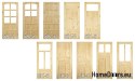Portes en pin avec cadre Stolgen SK1 60/70/80/90 L P
