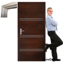 Portes en pin avec cadre non à rabais PLS4 60/70/80/90