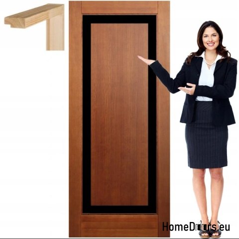 Porte en bois avec cadre laqué EM1 80 Porte en bois avec cadre laqué EM1 80