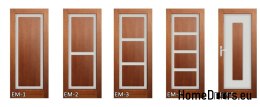 Porte en bois avec cadre laqué EM1 80