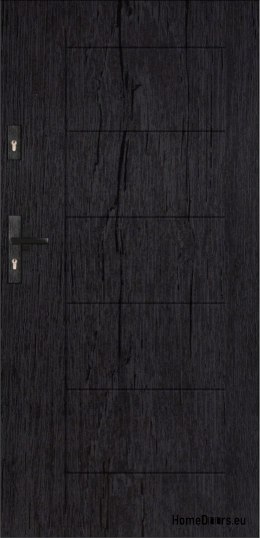 Porte extérieure T41 90 55MM Warm Ud=1,2 NOIR