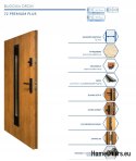Porte extérieure T41 90 72MM Warm Ud=1,0 NOIR