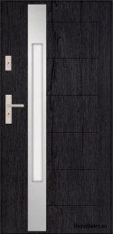 Porte extérieure T41 90 72MM Warm Ud=1,2 NOIR