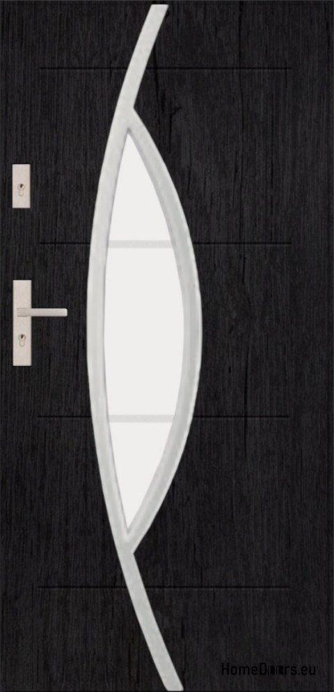 Porte extérieure T50 90 55MM Warm Ud=1,5 NOIR Porte extérieure T50 90 55MM Warm Ud=1,5 NOIR