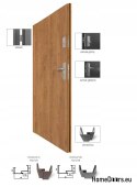 PORTES ACOUSTIQUES 42 dB KL. RC2 VERDI 25 DESIGNS