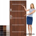 PORTES ACIER FULL SMOOTH 90 INOX 15 COULEURS