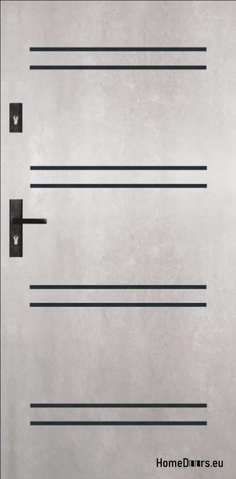 Porte extérieure A10 80 72MM Warm Ud=1,0 CONCRETE