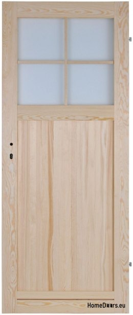 PORTES EN PIN SCOLYTE DUO MUNTINS TOILETTES SANS NŒUD 90