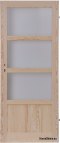 PORTE EN PIN SCOLYTE QUATRO SALLE SANS NŒUDS 60/70/80/90