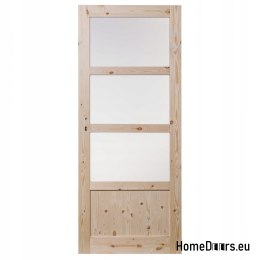 PORTE EN PIN SCOLYTE QUATRO KNOT SALLE 60/70/80/90