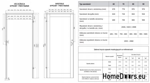 Portes intérieures Duo Eco Knot WC 80 huile Portes intérieures Duo Eco Knot WC 80 huile