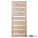 PORTE EN PIN SCOLYTE SALLE OCTAVE NŒUD 60