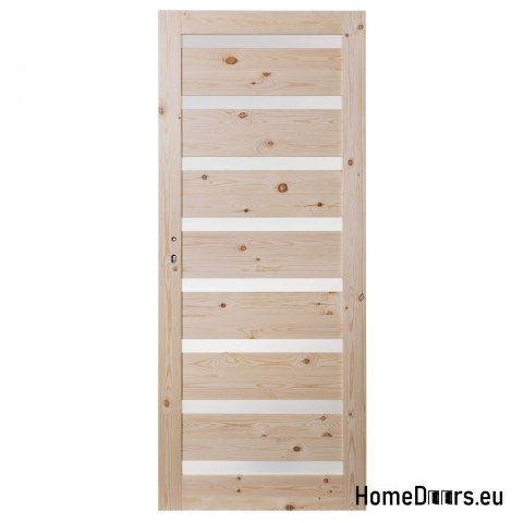 PORTE EN PIN SCOLYTE SALLE OCTAVE NŒUD 60