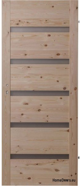 PORTE EN PIN SCOLYTE QUINTETTE NOUÉ CHAMBRE 90