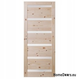 PORTE EN PIN SCOLYTE CHAMBRE NŒUD SEXTUOR 70