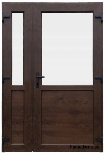 DRZWI ZEWN. PCV ORZECH 140x210 DWUSKRZYDŁOWE DRZWI ZEWN. PCV ORZECH 140x210 DWUSKRZYDŁOWE