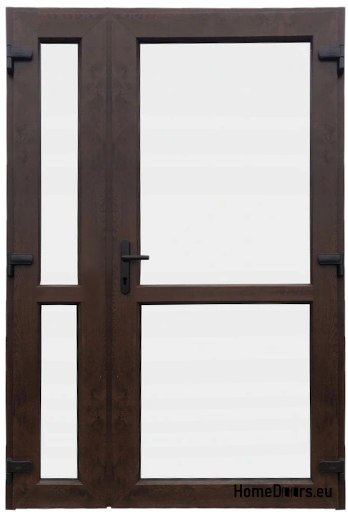 DRZWI ZEWN. PCV ORZECH 140x210 DWUSKRZYDŁOWE DRZWI ZEWN. PCV ORZECH 140x210 DWUSKRZYDŁOWE