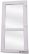 Portes extérieures en PVC 100/200 blanc