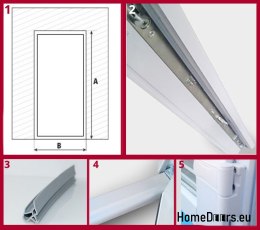 Portes extérieures en PVC 100/200 chêne doré