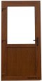 Portes extérieures en PVC 100/200 chêne doré