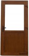 Portes extérieures en PVC 100/200 chêne doré