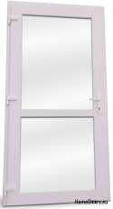 Portes extérieures en PVC 100/210 blanc