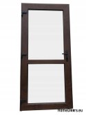 Portes extérieures en PVC 100/210 noyer