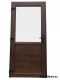 Portes extérieures en PVC 100/210 noyer