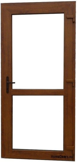 Portes extérieures en PVC 100/210 chêne doré