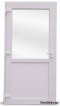 Portes extérieures en PVC 110/210 blanc