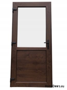 Portes extérieures en PVC 110/210 noyer