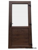 Portes extérieures en PVC 110/210 noyer