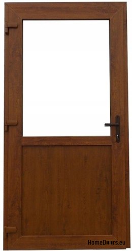 Portes extérieures en PVC 110/210 chêne doré
