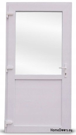 Boutique Portes extérieures en PVC 90/200 blanc