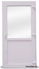 Boutique Portes extérieures en PVC 90/210 blanc