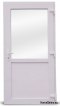 Boutique Portes extérieures en PVC 90/210 blanc