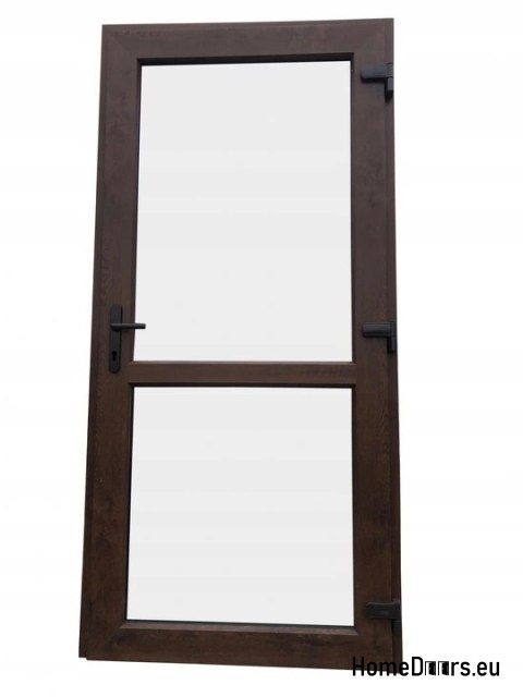 Portes extérieures en PVC 90/210 noyer Portes extérieures en PVC 90/210 noyer