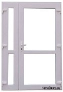 DRZWI ZEWNĘTRZNE PCV BIAŁE 140x210 DWUSKRZYDŁOWE