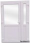 DRZWI ZEWNĘTRZNE PCV BIAŁE 140x210 DWUSKRZYDŁOWE