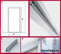 DRZWI ZEWNĘTRZNE PCV BIAŁE 140x210 DWUSKRZYDŁOWE