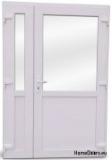 DRZWI ZEWNĘTRZNE PCV BIAŁE 140x210 DWUSKRZYDŁOWE