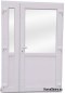DRZWI ZEWNĘTRZNE PCV BIAŁE 140x210 DWUSKRZYDŁOWE