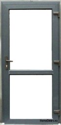 Portes extérieures en PVC 90/210 anthracite