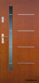 Portes extérieures panneau en bois DP9 72mm chaud