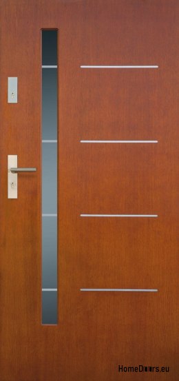 Portes extérieures panneau en bois DP9 72mm chaud