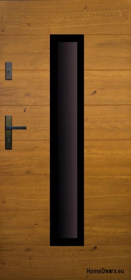 Portes extérieures, plaque en bois DPC10 WARM