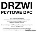 Portes extérieures, plaque en bois DPC2 WARM