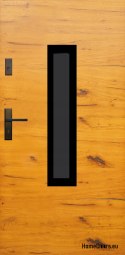 Portes extérieures, plaque en bois DPC5 WARM